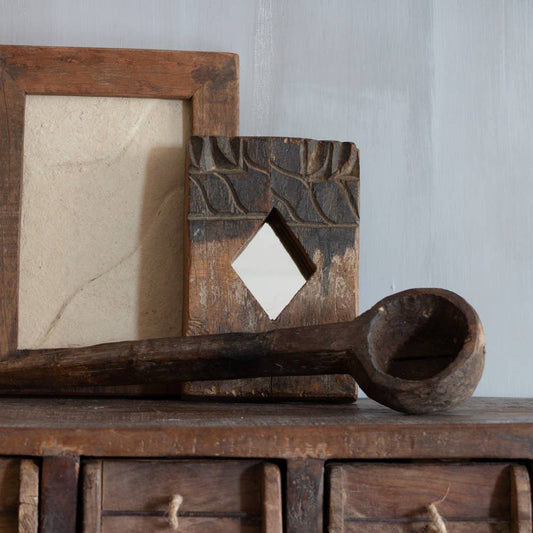 Décoration de cuillère en bois vintage