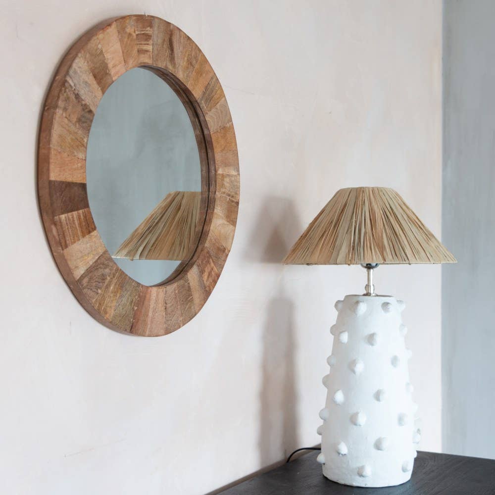 Miroir rond en bois Vaya