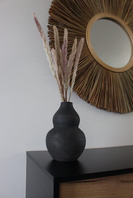 Vase noir Gaia